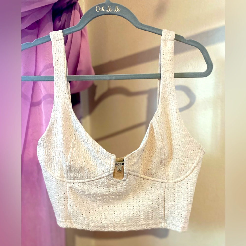 🤍 Beige Crop Top